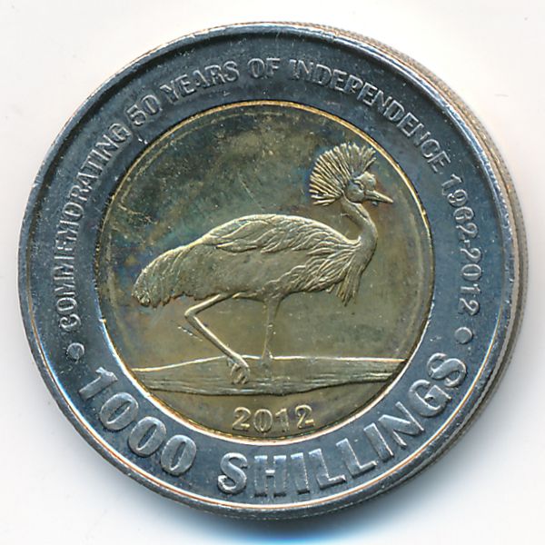 Уганда, 1000 шиллингов (2012 г.)
