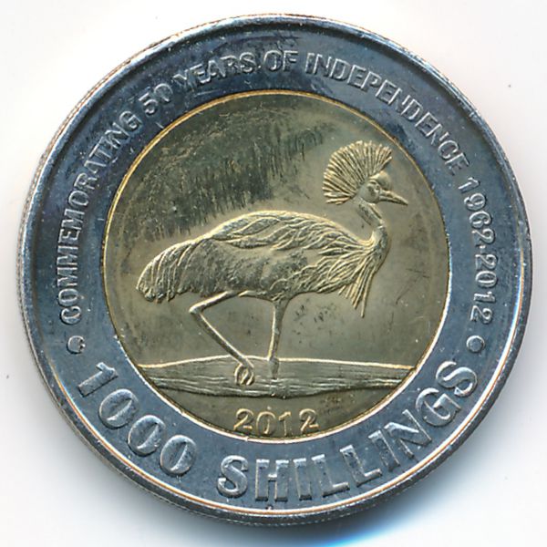Уганда, 1000 шиллингов (2012 г.)