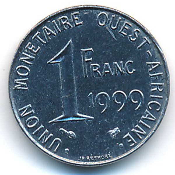 Западная Африка, 1 франк (1999 г.)