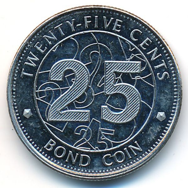 Зимбабве, 25 центов (2014 г.)