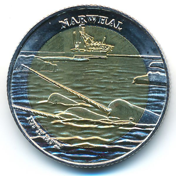 Арктические территории., 5 долларов (2022 г.)