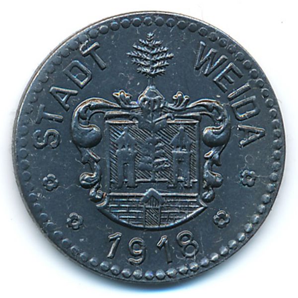 Вайда., 10 пфеннигов (1918 г.)