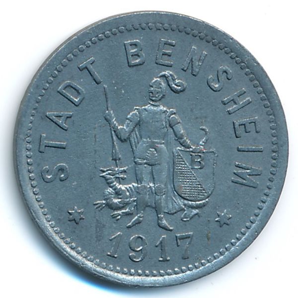 Бенсхайм., 50 пфеннигов (1917 г.)