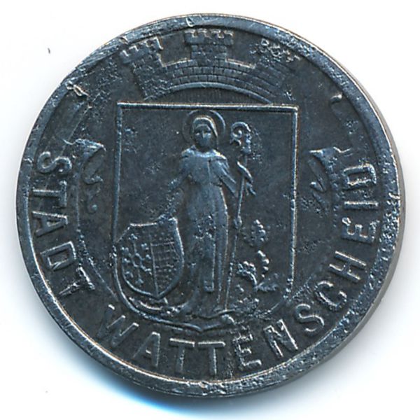 Ваттеншайд., 50 пфеннигов (1919 г.)