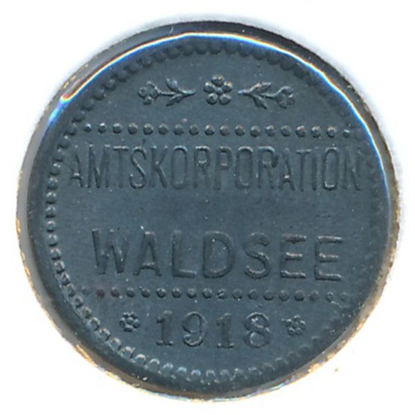 Вальдзее., 5 пфеннигов (1918 г.)