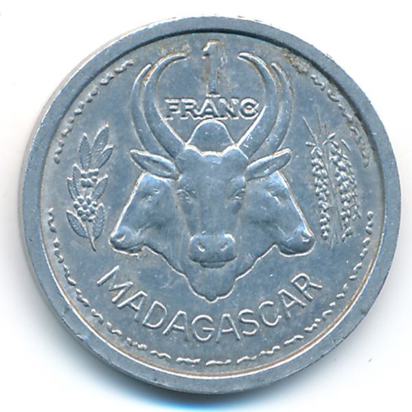 Мадагаскар, 1 франк (1958 г.)