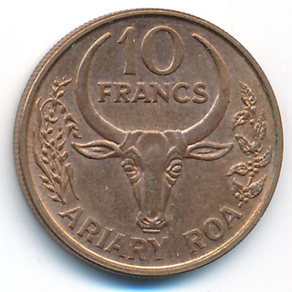 Мадагаскар, 10 франков (1996 г.)