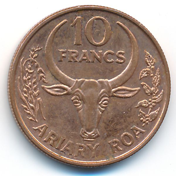 Мадагаскар, 10 франков (1996 г.)