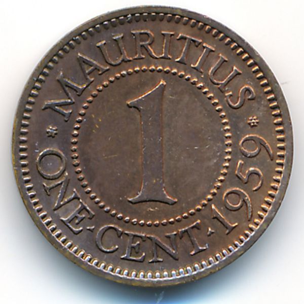 Маврикий, 1 цент (1959 г.)