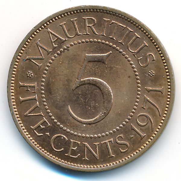Маврикий, 5 центов (1971 г.)