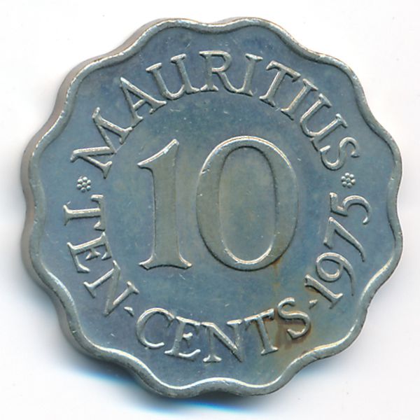 Маврикий, 10 центов (1975 г.)