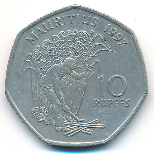 Маврикий, 10 рупий (1997 г.)