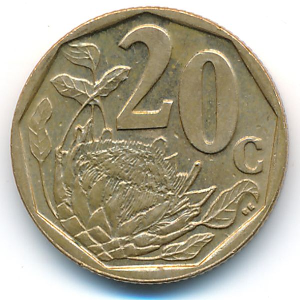 ЮАР, 20 центов (2004 г.)