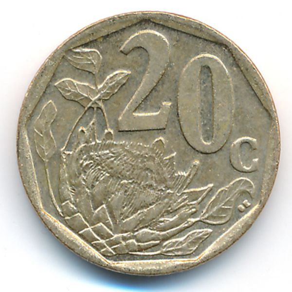 ЮАР, 20 центов (2008 г.)