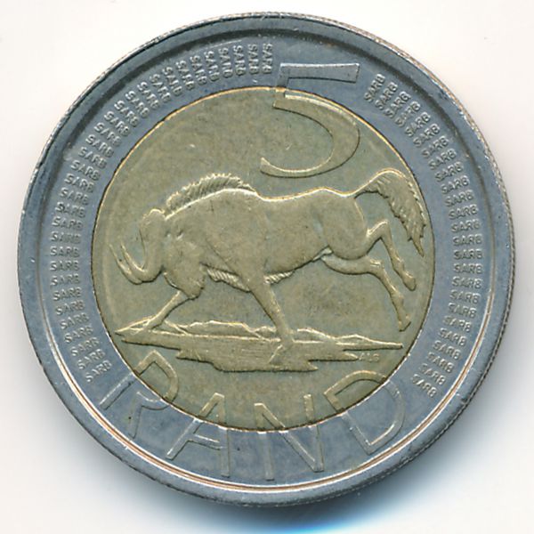ЮАР, 5 рэндов (2005 г.)