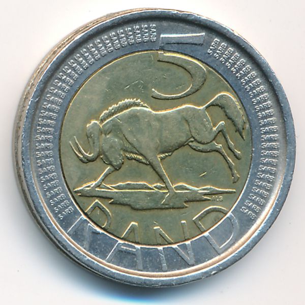 ЮАР, 5 рэндов (2005 г.)