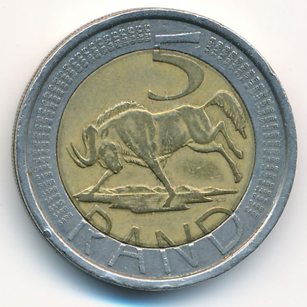 ЮАР, 5 рэндов (2006 г.)