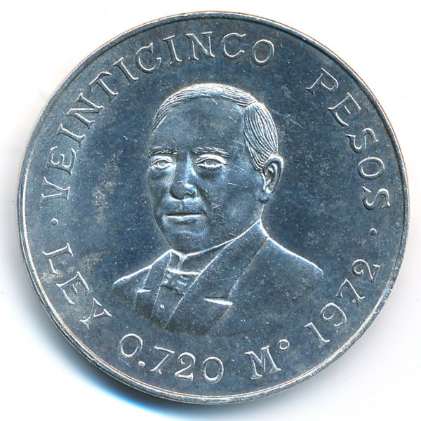 Мексика, 25 песо (1972 г.)