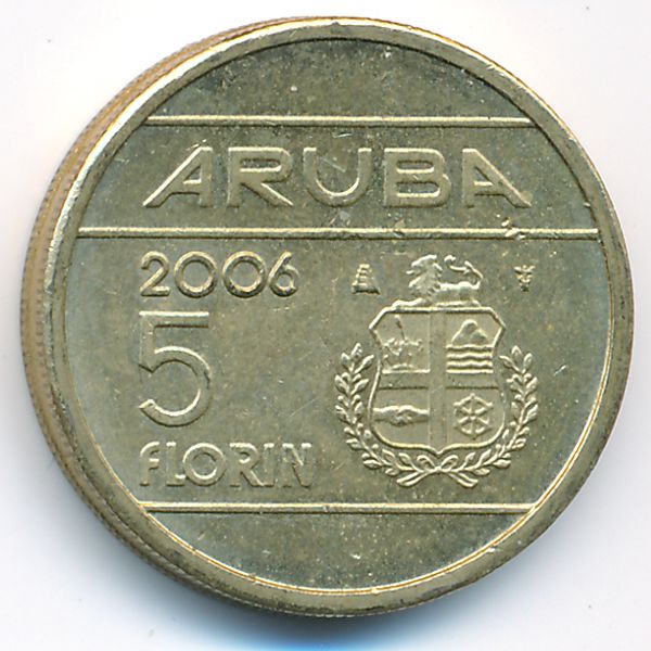 Аруба, 5 флоринов (2006 г.)