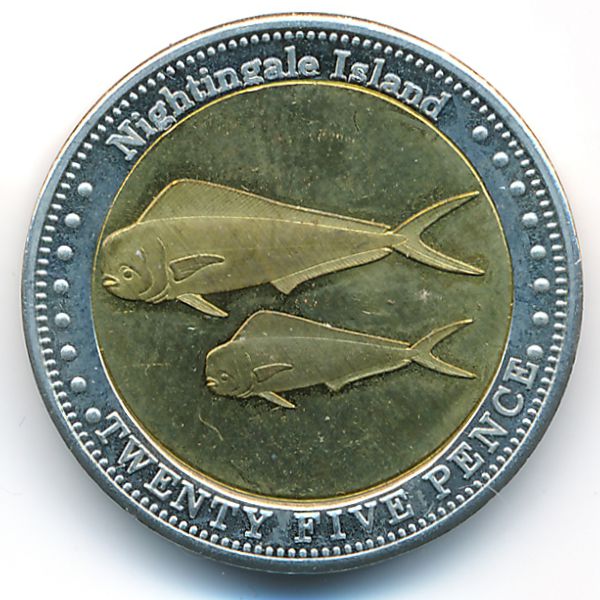 Соловьиные острова, 25 пенсов (2011 г.)