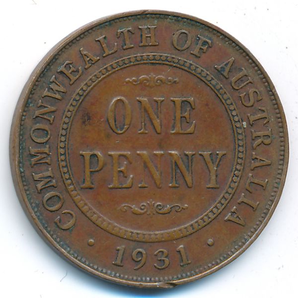 Австралия, 1 пенни (1931 г.)