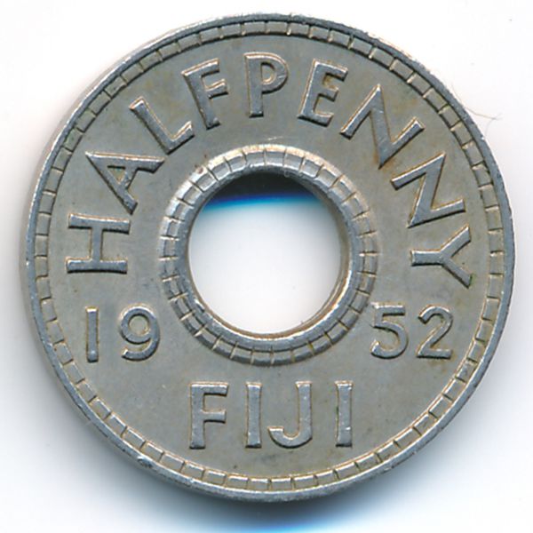 Фиджи, 1/2 пенни (1952 г.)