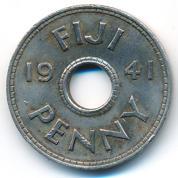 Фиджи, 1 пенни (1941 г.)
