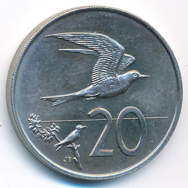 Острова Кука, 20 центов (1972 г.)