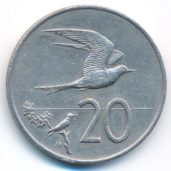 Острова Кука, 20 центов (1974 г.)