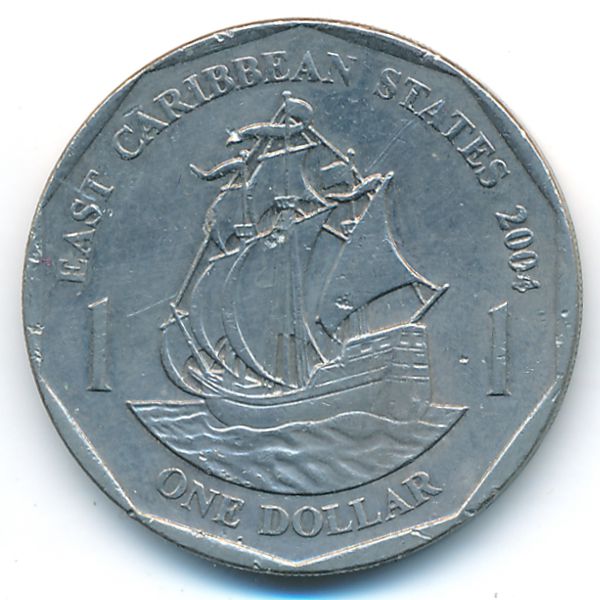 Восточные Карибы, 1 доллар (2004 г.)