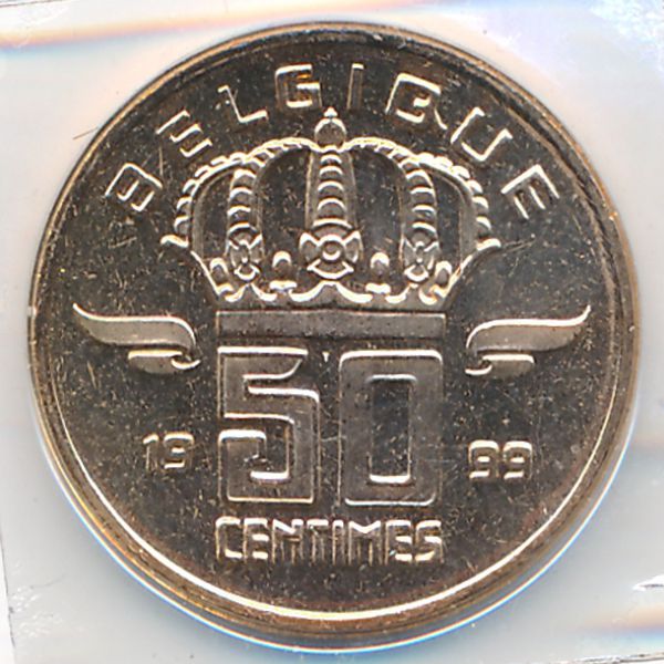 Бельгия, 50 сентим (1999 г.)
