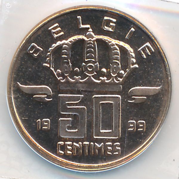 Бельгия, 50 сентим (1999 г.)