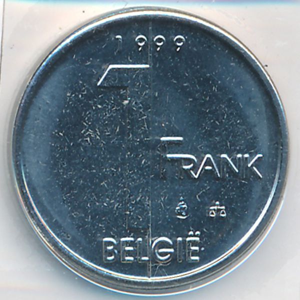 Бельгия, 1 франк (1999 г.)