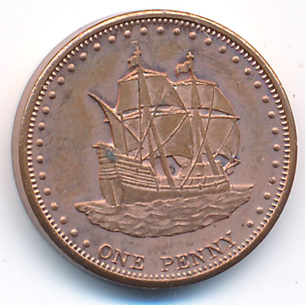 Остров Штольтенхоф., 1 пенни (2008 г.)