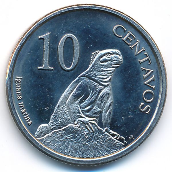 Галапагосские острова., 10 сентаво (2008 г.)