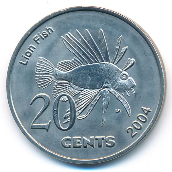 Кокосовые острова., 20 центов (2004 г.)