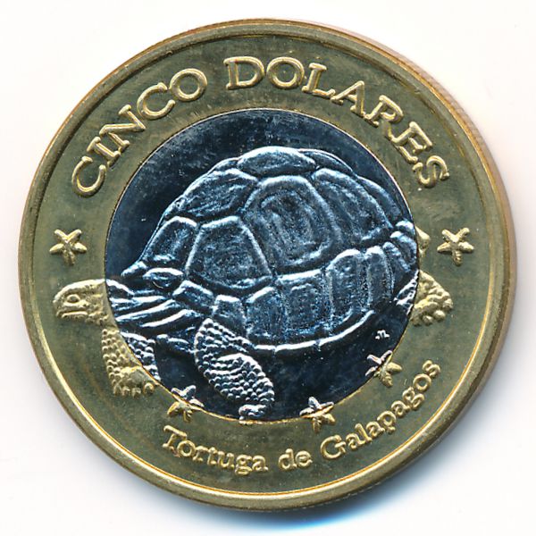 Галапагосские острова., 5 доларов (2008 г.)