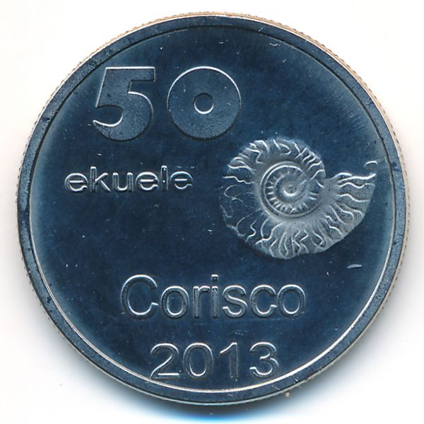 Остров Кориско., 50 экуэле (2013 г.)