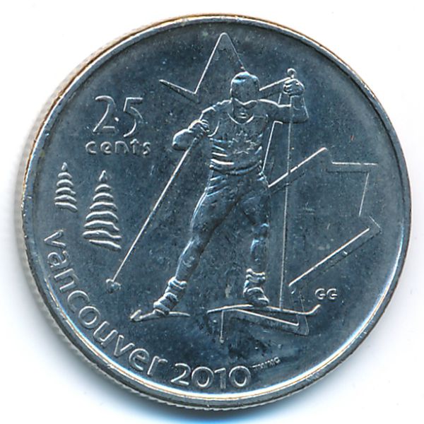 Канада, 25 центов (2009 г.)