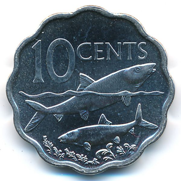 Багамские острова, 10 центов (2007 г.)