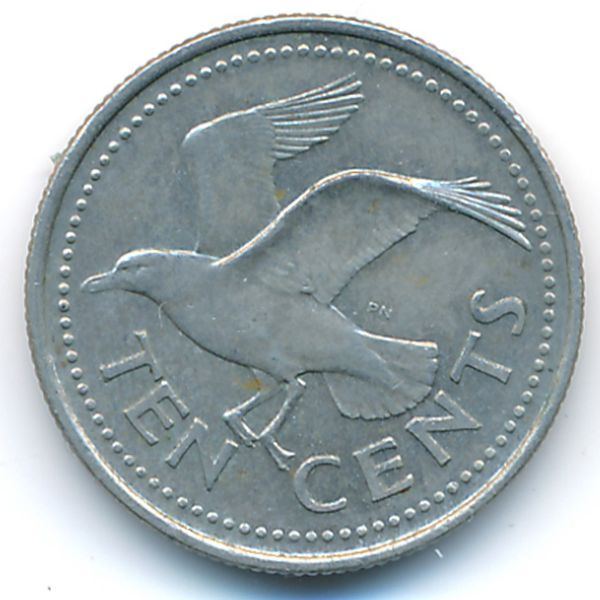 Барбадос, 10 центов (2004 г.)