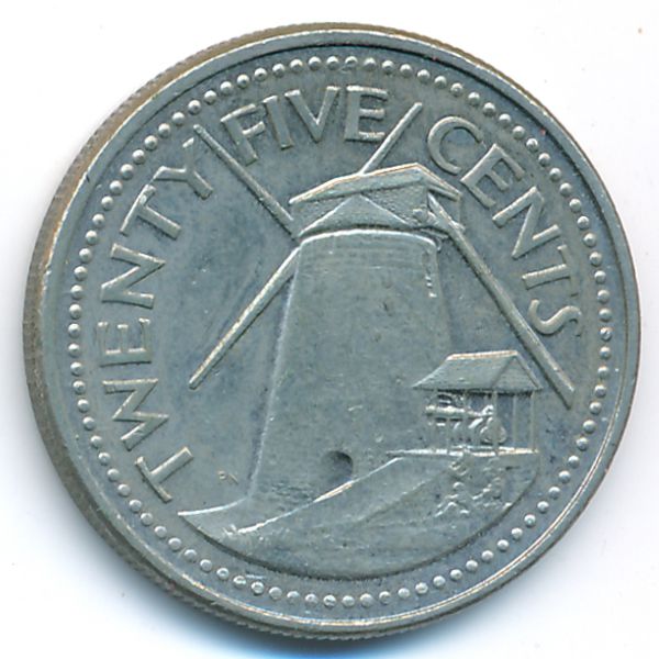 Барбадос, 25 центов (2000 г.)