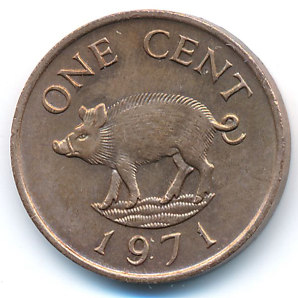 Бермудские острова, 1 цент (1971 г.)