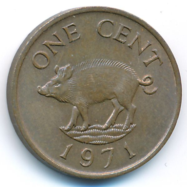 Бермудские острова, 1 цент (1971 г.)