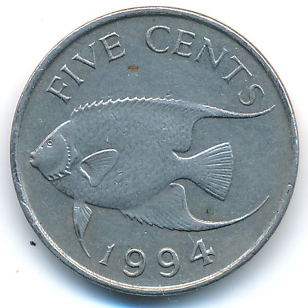 Бермудские острова, 5 центов (1994 г.)