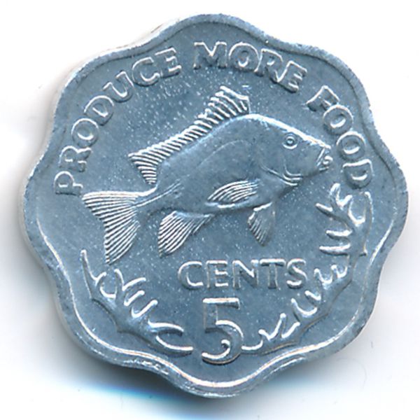 Сейшелы, 5 центов (1977 г.)