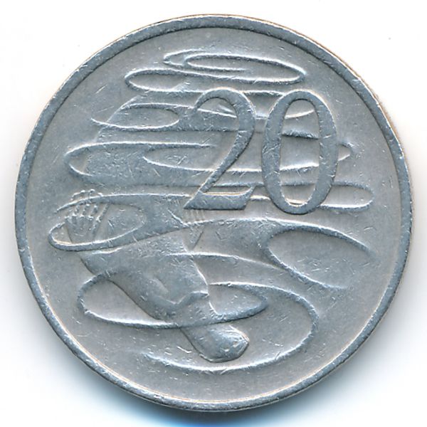 Австралия, 20 центов (1972 г.)