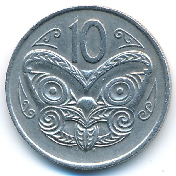 Новая Зеландия, 10 центов (1975 г.)