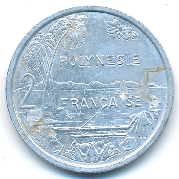 Французская Полинезия, 2 франка (1995 г.)