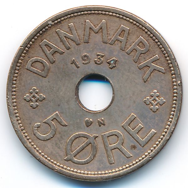 Дания, 5 эре (1934 г.)